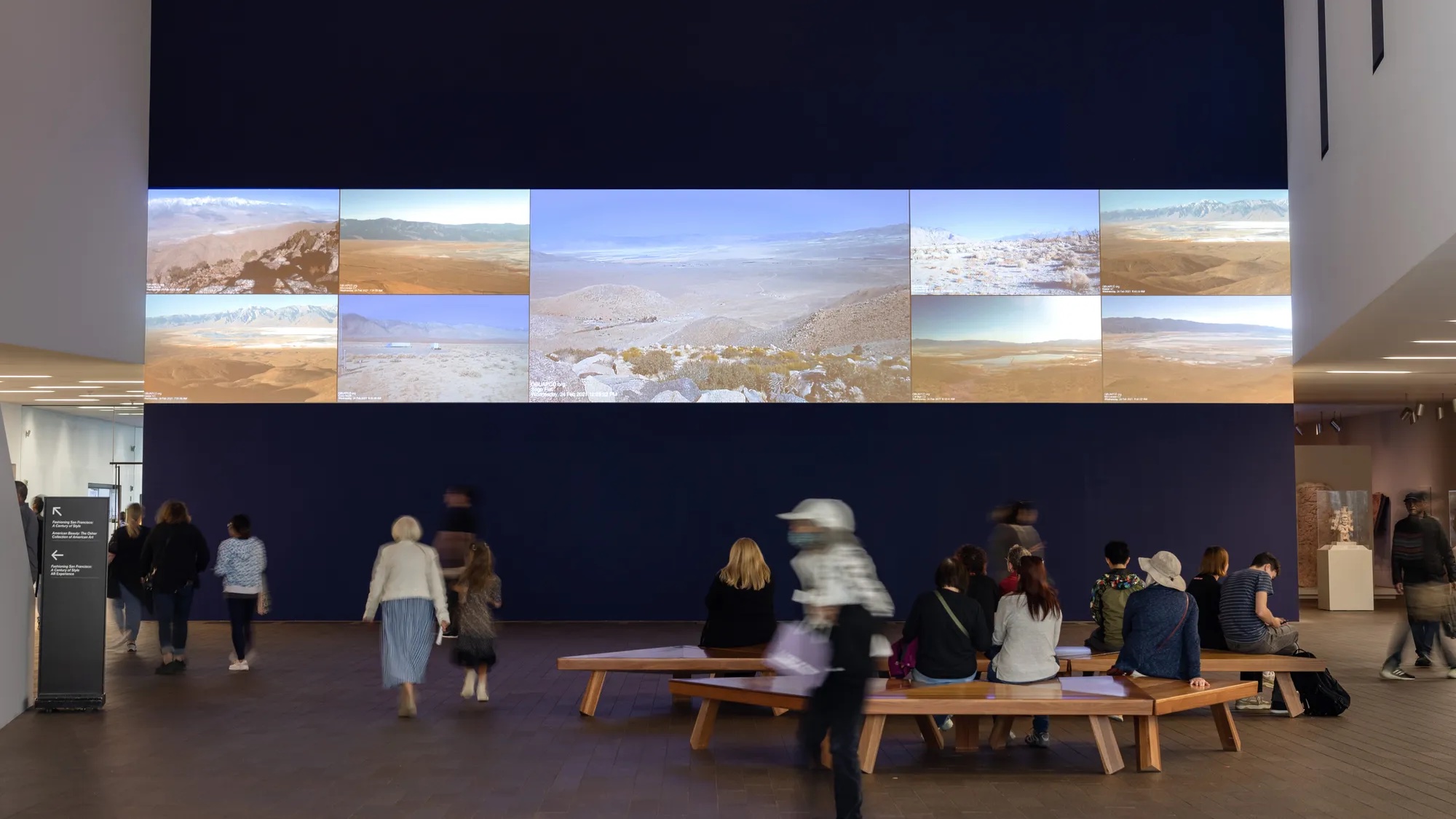 Installation view of About Place: Bay Area Artists from the Svane Gift