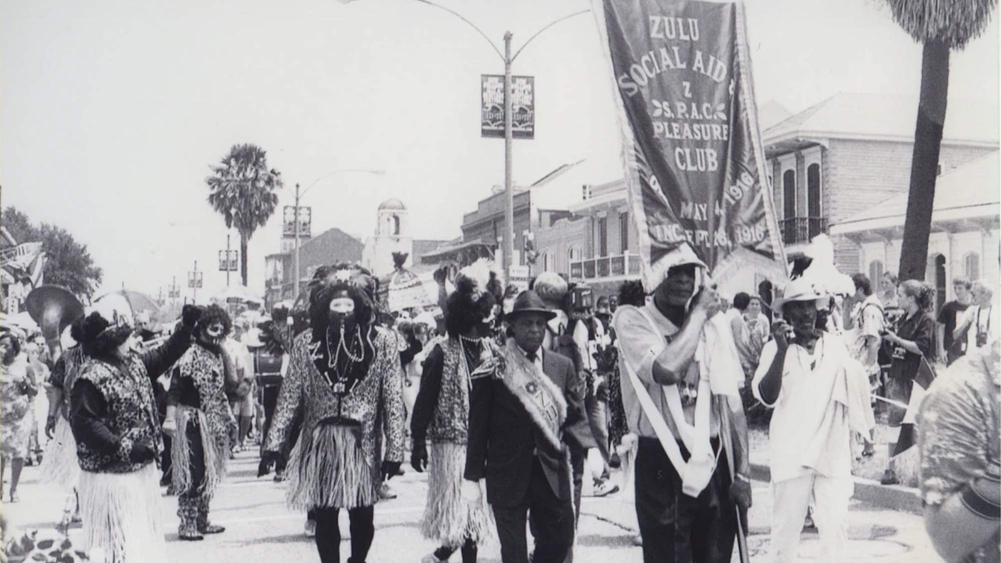 Zulu Social Aid & Pleasure Club march in New Orleans