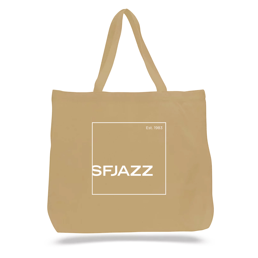 SFJAZZ Logo Tote Bag (Brown) SFJAZZ Logo Tote Bag (Black)