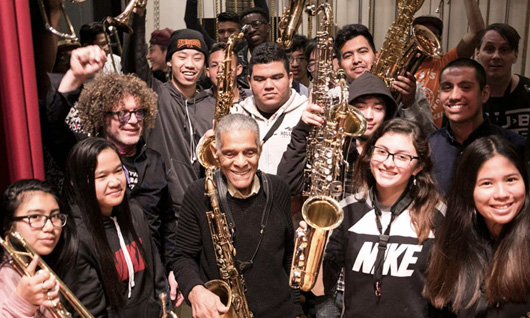 Student musicians at sfjazz